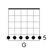 G Major Barre Chord in Open D Tuning